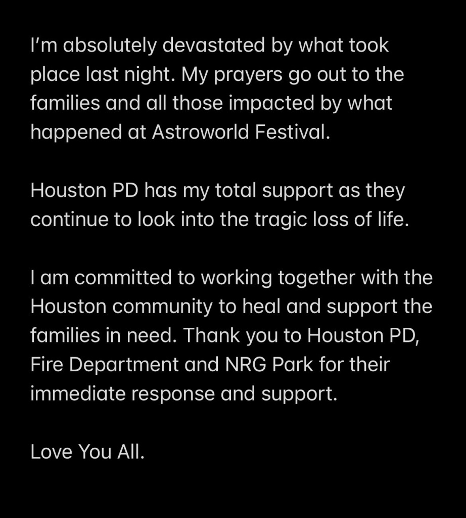 travis scott astroworld xqc react apology video joke