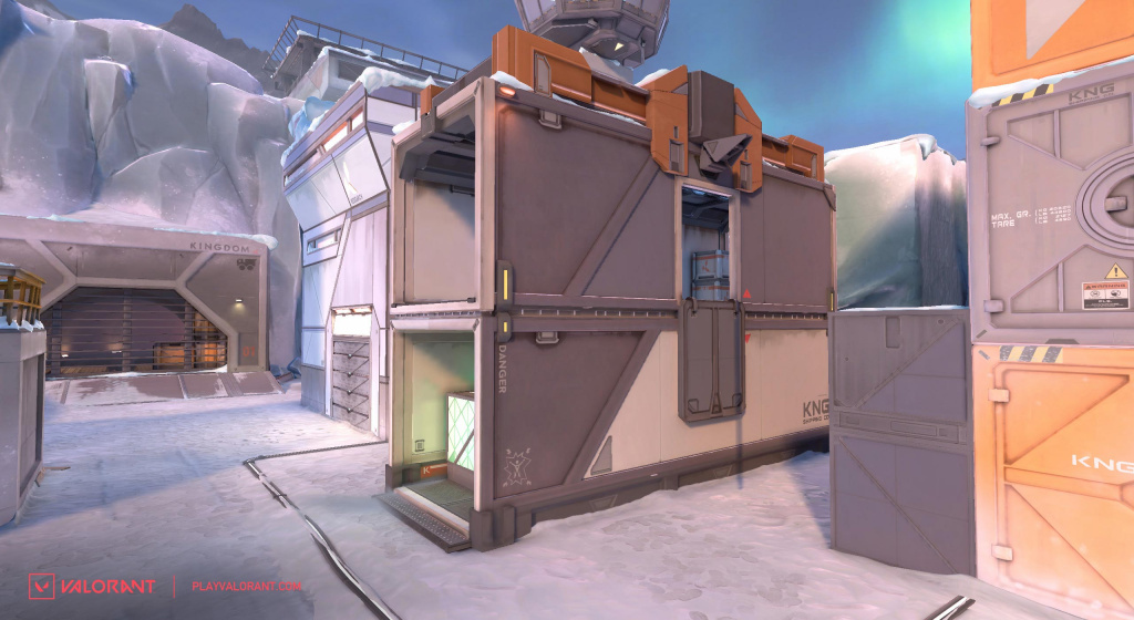 Image of B site in Icebox map before update. (Picture: Riot Games)