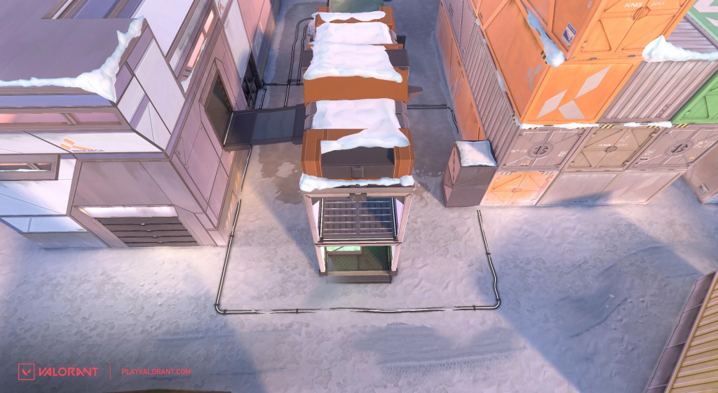Image of B site in Icebox map before update.