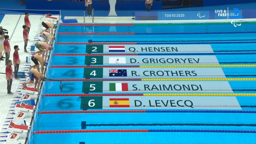 Paralympic Swim Race Tokyo 2020