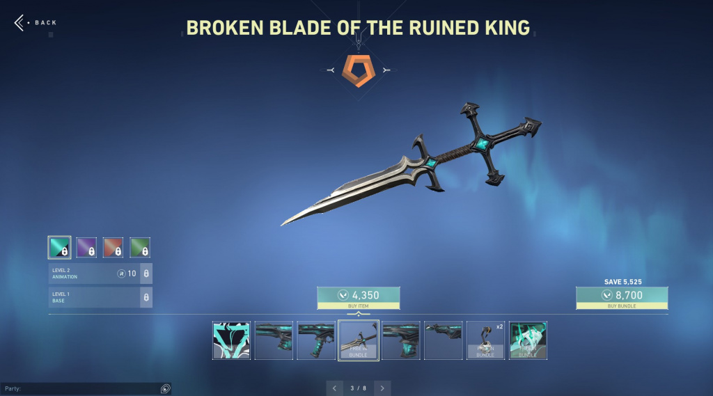 Ruination melee sword