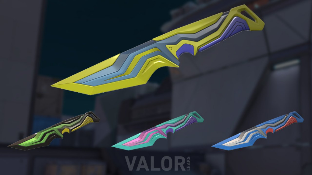Striker Melee skinline in Valorant Episode 4 Act 2 battle pass.
