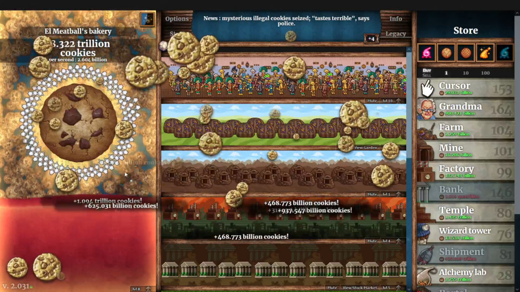 Cookie Clicker's ridiculously long Steam Achievement