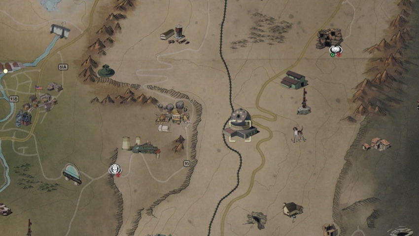 Fallout 76 Minerva location Fort Atlas
