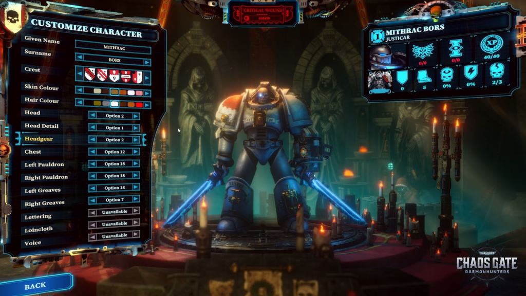 Warhammer 40k Chaos Gate Deamon Hunters customize character