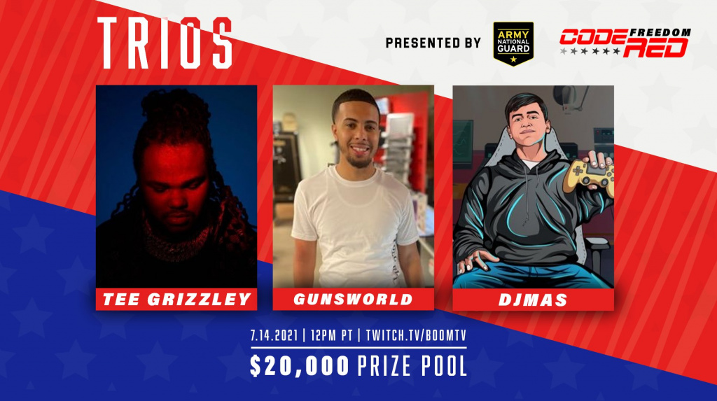 Army National Guard Code Freedom Warzone tournament trios