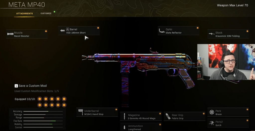 meta class setup loadout mp40 mp-40 warzone season 2 reloaded