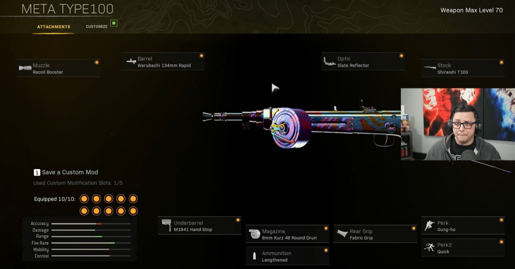 meta class setup loadout type 100 rapid smg warzone season 2 reloaded