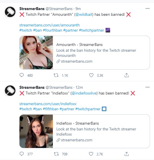 Amouranth twitch ban video