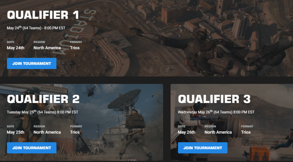 World Series of Warzone NA Open Qualifier How to register