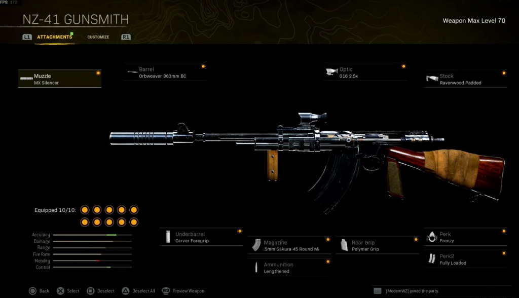 Best NZ41 loadout for Warzone Pacific Season 1 GINX Esports TV