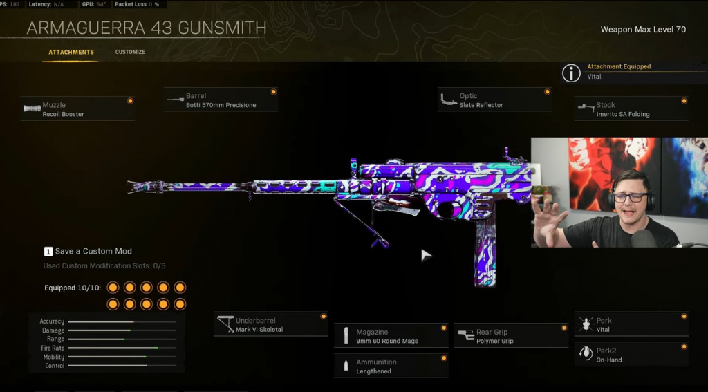 best loadout armaguerra 43 smg warzone call of duty vanguard season 2 reloaded