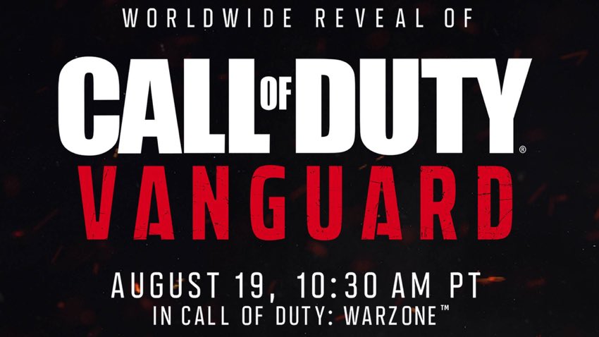Warzone "Vanguard reveal" event date and time
