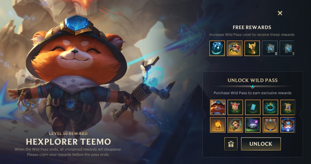 Wild Rift Wild Pass Season 2 rewards