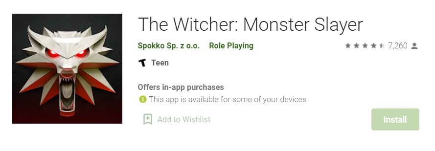The Witcher Monster Slayer APK download file link how to install