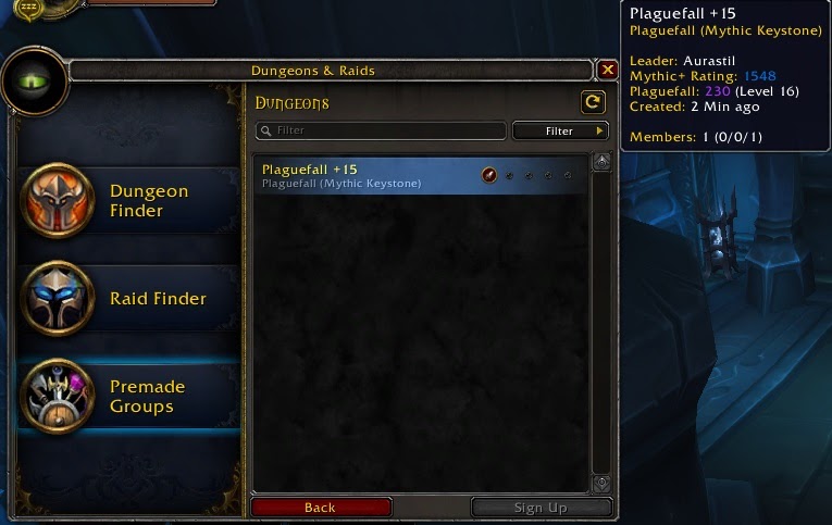World of warcraft shadowlands chains of domination what is mythic+ dungeon rating how to join group