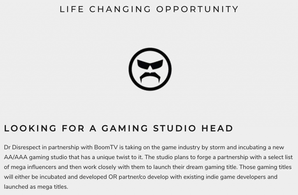 Dr Disrespect announces launch of new game studio in partnership with BoomTV