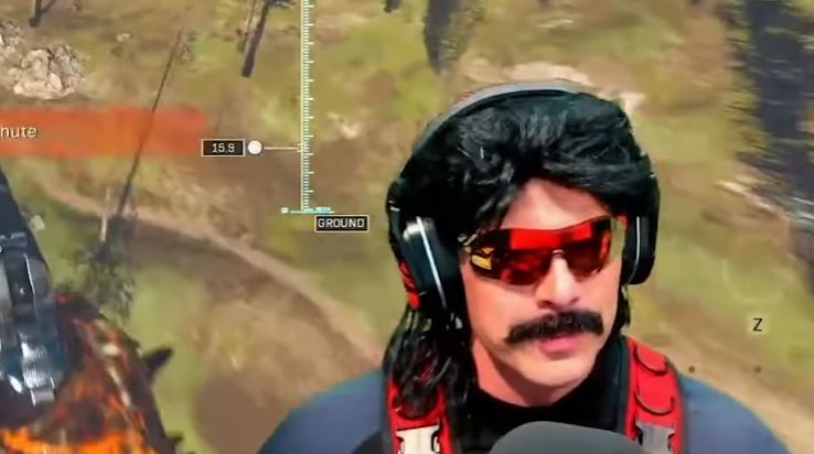 Dr Disrespect gets killed three times by players with aim assist in Warzone