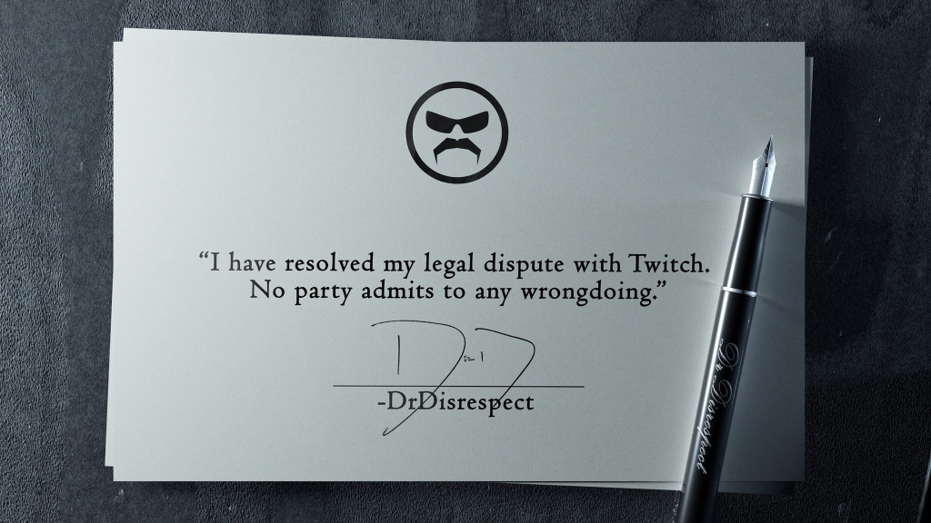 dr disrespect twitch legal feud lawsuit resolved