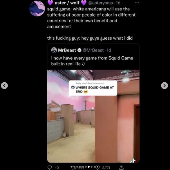 mrbeast is getting cancelled for recreating squid game ginx esports tv