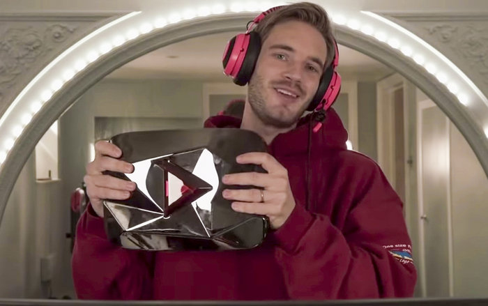 pewdiepie pewdiepie youtube pewdiepie channel pewdiepie red diamond award