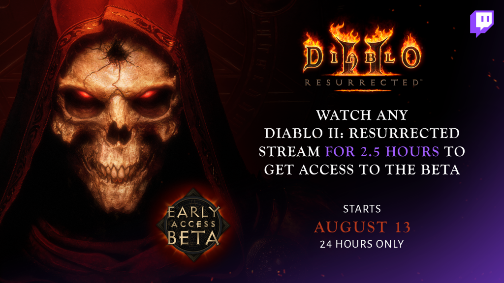 Diablo 2 Resurrected Twitch drops beta early access