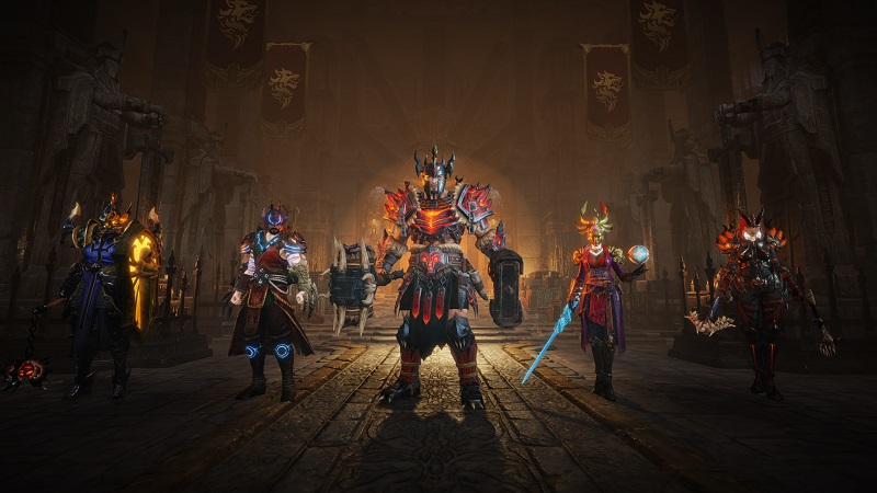 Diablo Immortal endgame character progression PVE PVP Raids cycle of strife