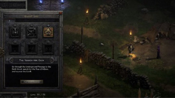 Where is the underground passage in Diablo 2