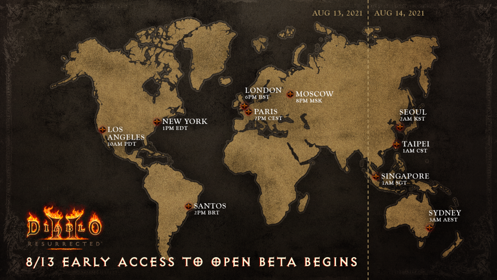 When does Diablo 2 Resurrected open beta start