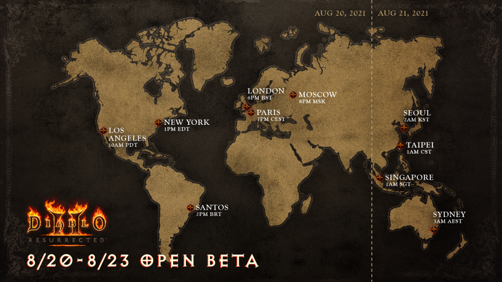 When does Diablo 2 Resurrected open beta start