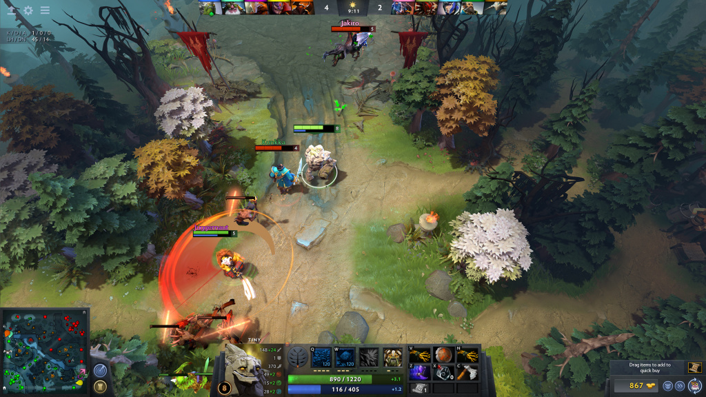 Dota 2 gameplay