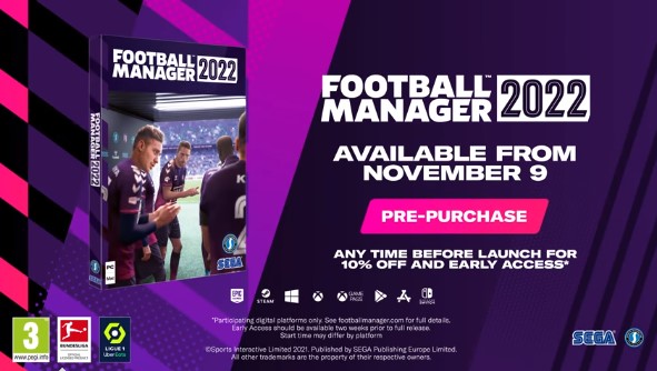 Football Manager 2022 release date