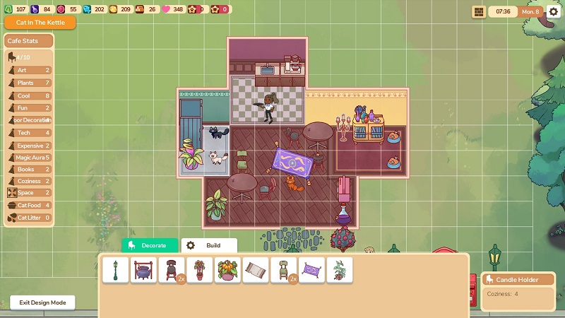 Cat Cafe Manager release date platforms pc system requirements specs gameplay features file size nintendo switch