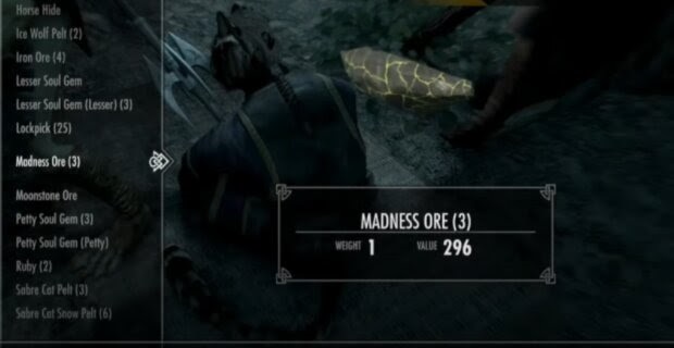Madness Ore Skyrim anniversary edition how to find get more armour weapons crafting