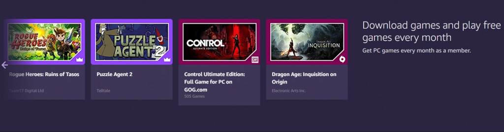 prime gaming free games titles subscribers how to get December 2021