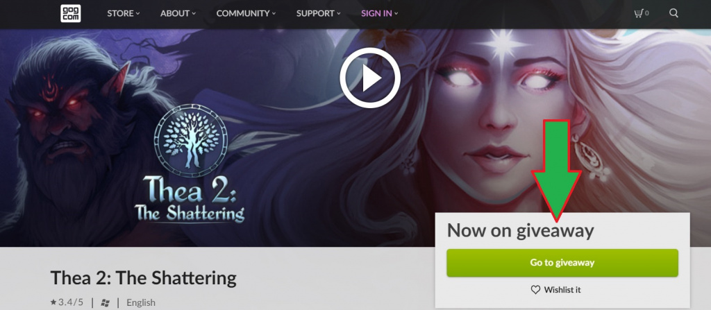 free game GOG thea 2 the shattering how to get grab key features pc system requirements specs
