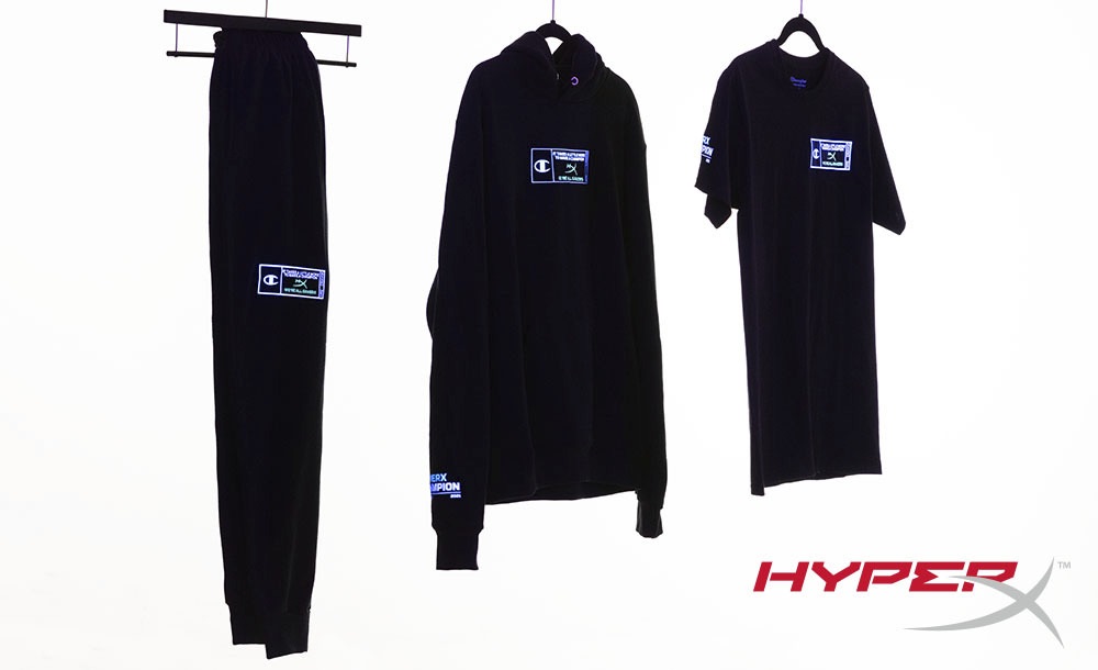 HyperX x Champion july 2021 apparel drop