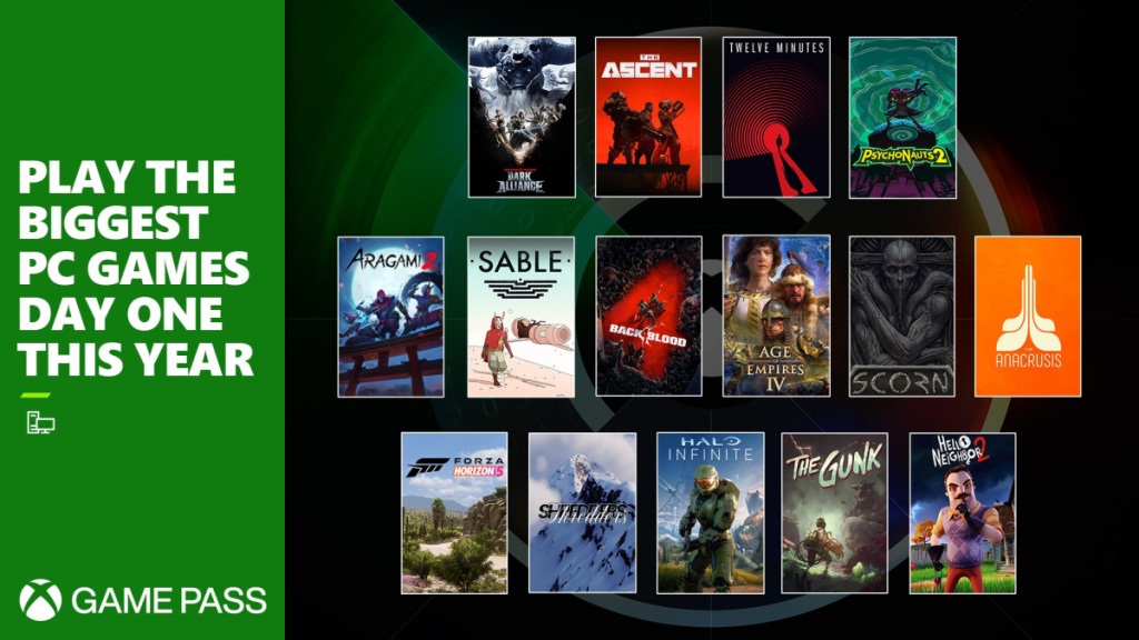 microsoft xbox game pass launch day one titles