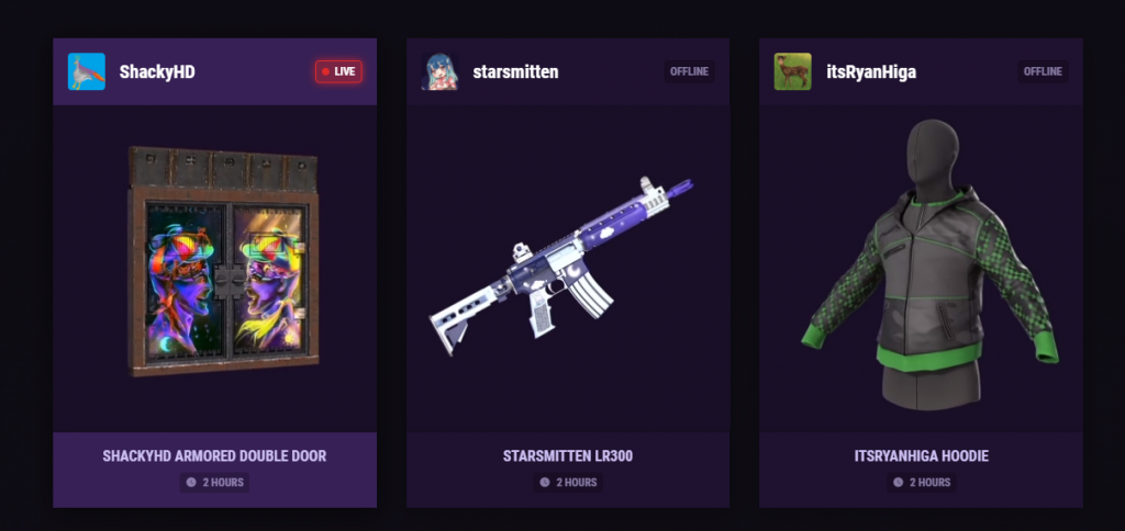 Rust Twitch Drops 9 All Rewards Streamers And Schedule Ginx Esports Tv