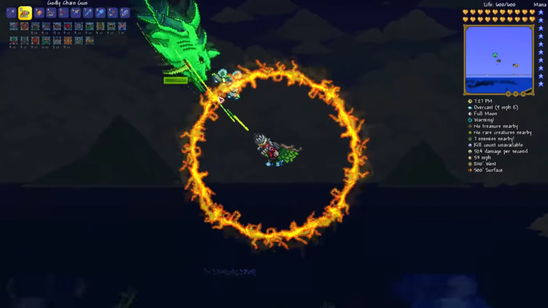 Duke Fishron Boss in Terraria.