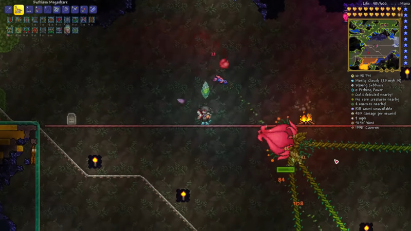 Plantera Boss in Terraria.