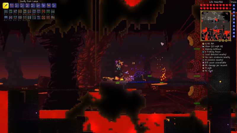 Wall Of Flesh Boss in Terraria.