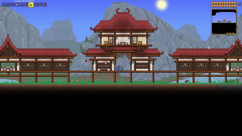A Japanese build house in Terraria