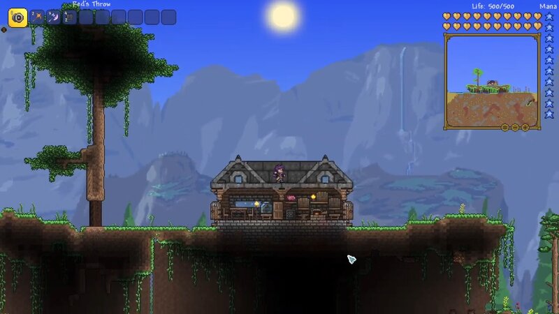 Starter House Build in Terraria