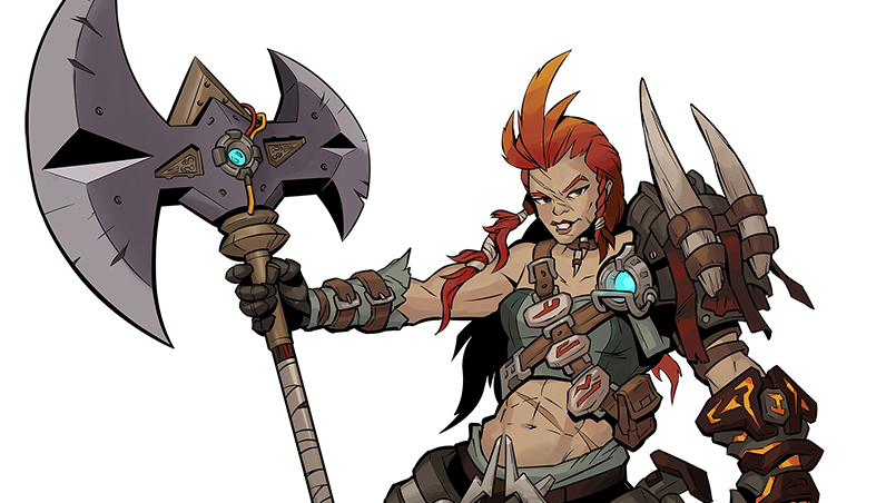 Brr-Zerker class in Tiny Tina's Wonderland.