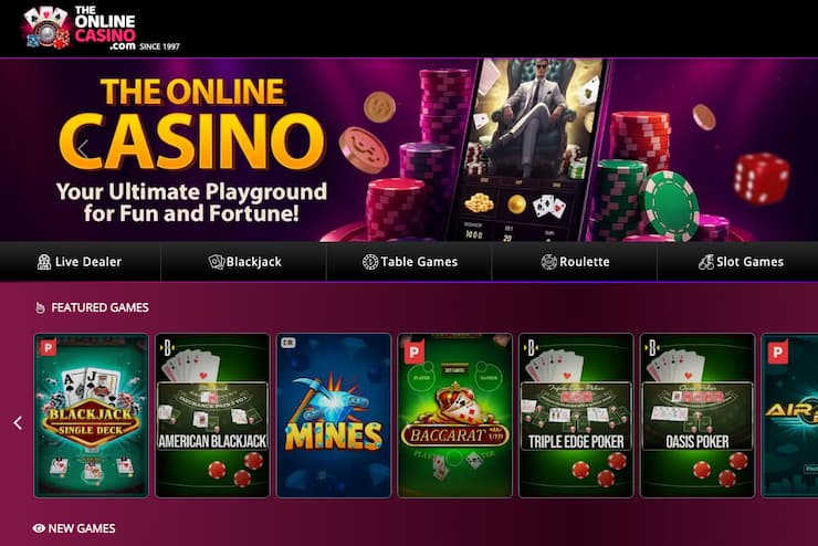 An image of TheOnlineCasino, one of the best Texas online casinos.