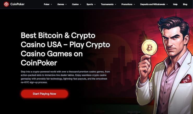 An image of CoinPoker, one of the best Texas online casinos.